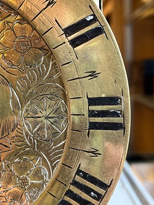 Lot 484 - Charles I brass lantern clock - 'William Sellwood at ye Mearemayde in Lothburi'