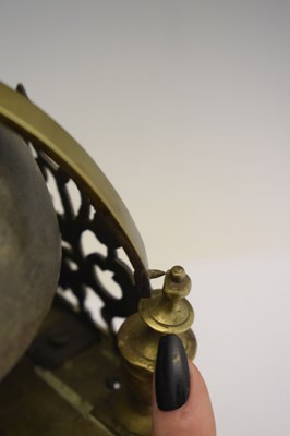 Lot 484 - Charles I brass lantern clock - 'William Sellwood at ye Mearemayde in Lothburi'