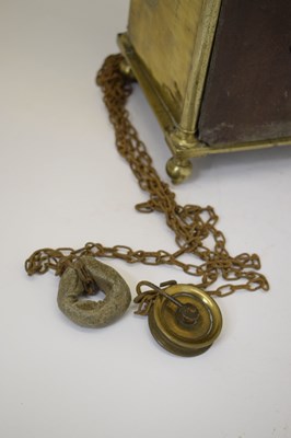 Lot 484 - Charles I brass lantern clock - 'William Sellwood at ye Mearemayde in Lothburi'
