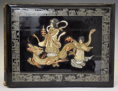 Lot 452 - Early 20th century Japanese postcard album
