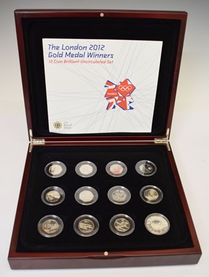 Lot 277 - Elizabeth II - Royal Mint - The London gold medal winners, 12 coin brilliant uncirculated set