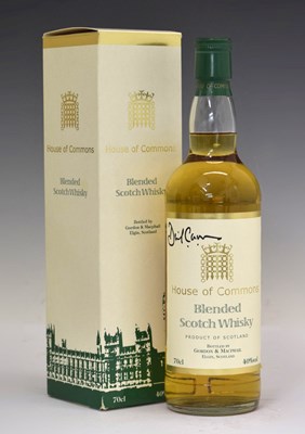 Lot 532 - House of Commons Blended Scotch Whisky autographed by David Cameron