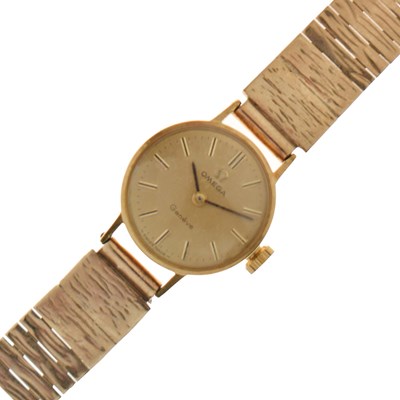 Lot 162 - Omega - Lady's Genève 18ct gold cased and 9ct gold bracelet watch