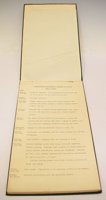 Lot 297 - Irish Interest - Record of the 1933 tobacco growing experiment
