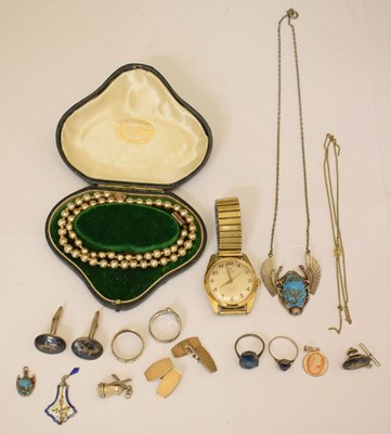 Lot 155 - Collection of costume jewellery, etc