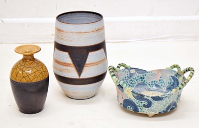 Lot 621 - Studio Pottery - Three pieces
