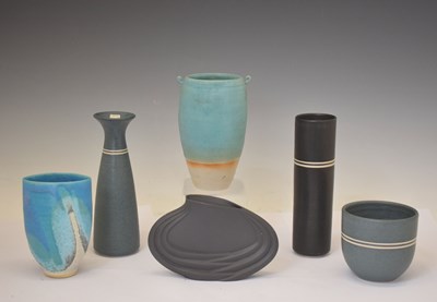 Lot 623 - Studio Pottery - Six pieces, to include three vessels by L. Danby
