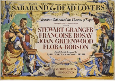 Lot 381 - Saraband For Dead Lovers (1948) British Quad film poster