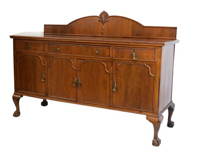 Lot 586 - 1920's walnut sideboard