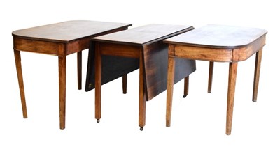 Lot 510 - Early 19th Century mahogany D-End dinning table