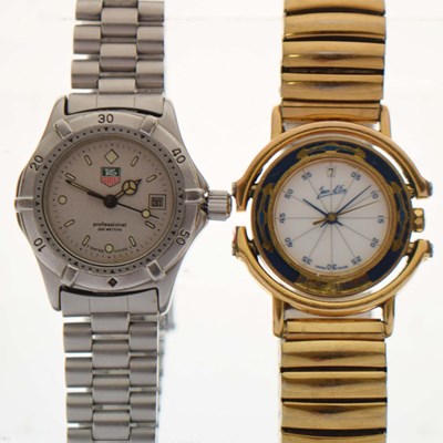 Lot 173 - Tag Heuer - Lady's Professional 200 Meters stainless steel bracelet watch