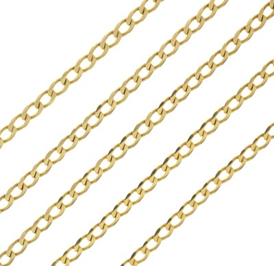 Lot 100 - 9ct gold filed curb link chain