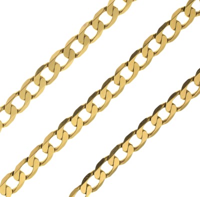 Lot 101 - 9ct gold filed curb link chain