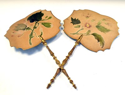 Lot 242 - Pair of Regency face screens