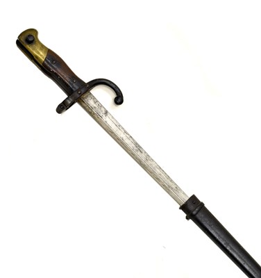 Lot 298 - French model 1874 Gras rifle bayonet