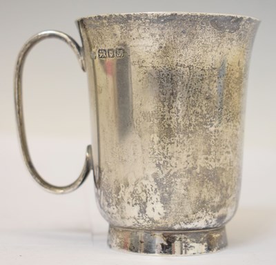 Lot 223 - George VI silver christening mug