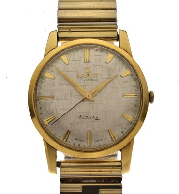 Lot 130 - Lanco - Victory 18ct gold cased wristwatch