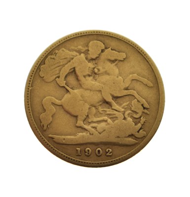 Lot 250 - Edward VII gold half sovereign, 1902