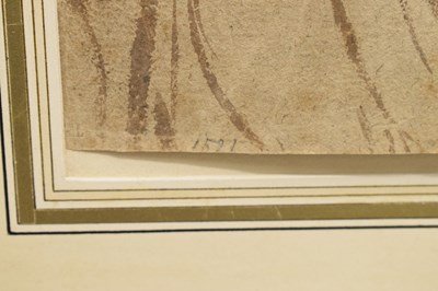 Lot 387 - Attributed to Jan de Bray, (Dutch, 1626/7-1697) - Chalk and watercolour wash - Head of a youth