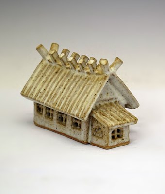 Lot 461 - Studio Pottery – Ian Godfrey (1942-1992) – Model of a house