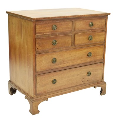 Lot 588 - Small inlaid mahogany chest of drawers