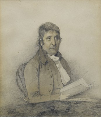 Lot 388 - English School, late 18th century - Pencil and wash - Reverend John Bown of Lincoln College, Oxford