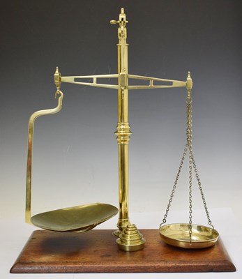 Lot 367 - W. & T. Avery, Birmingham - Set of Victorian brass 'Agate Balance' Patent beam scales and weights