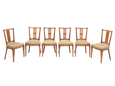 Lot 562 - Set of six 19th century Dutch carved elm dining chairs
