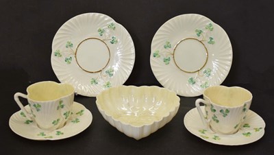 Lot 419 - Collection Belleek teawares etc