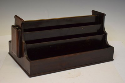 Lot 341 - Late 19th/early 20th century rosewood stationery organiser