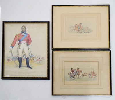 Lot 504 - After William Heath (1795-1840) - 'Lieut. General Sir Thomas Picton, MP', and two others