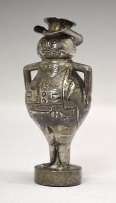 Lot 154 - Edwardian silver novelty caster or pepperette in the form of John Bull