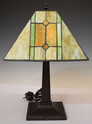 Lot 350 - Reproduction Tiffany style table lamp