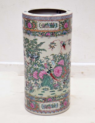Lot 436 - Modern Chinese Canton Famille Rose porcelain stick stand