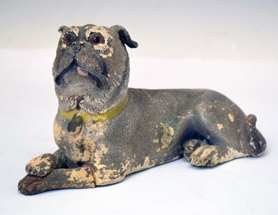 Lot 429 - Continental ceramic model of a pug