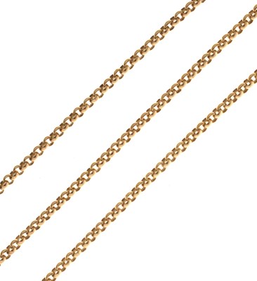 Lot 110 - 9ct gold belcher link chain