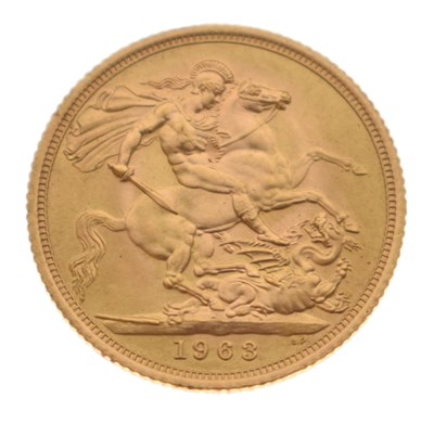 Lot 243 - Elizabeth II gold sovereign, 1963