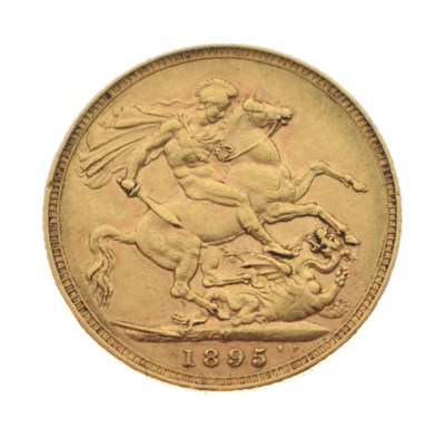 Lot 237 - Queen Victoria Melbourne Mint gold sovereign, 1895