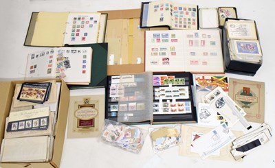 Lot 286 - Quantity of mainly GB and German postage stamps to include a good collection of Elizabeth II full length gutter pairs, etc