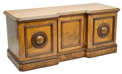 Lot 549 - Victorian walnut inverted breakfront sideboard