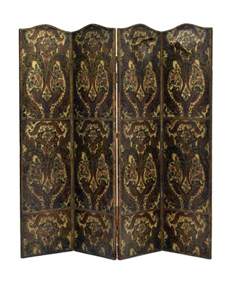 Lot 820 - Embossed four-fold dressing or discretion screen
