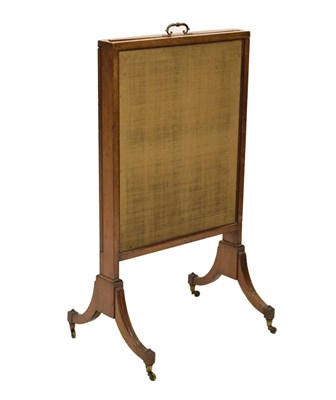 Lot 550 - Early to mid 19th century telescopic three draw fire screen