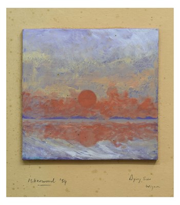 Lot 715 - Follower of James Lawrence Isherwood (1917-1989) - Oil on board - 'Dying Sun, Wigan'
