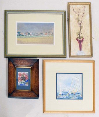 Lot 484 - Cecil Strickland - Watercolour - 'Ford Week', and others