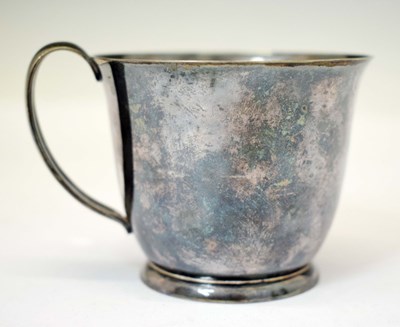 Lot 231 - Early 20th century Swiss white metal mug