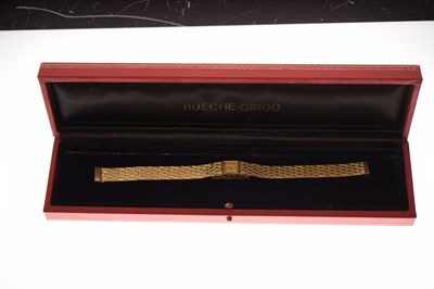 Lot 129 - Bueche-Girod - Lady's 1960s 9ct gold bracelet watch