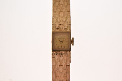 Lot 129 - Bueche-Girod - Lady's 1960s 9ct gold bracelet watch