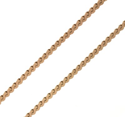 Lot 112 - Italian 9ct gold necklace
