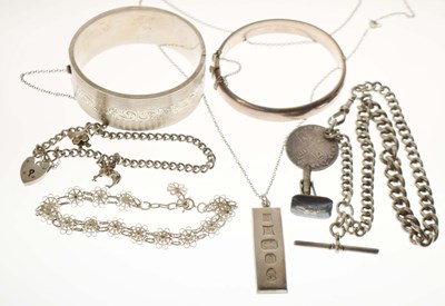Lot 151 - Assorted silver jewellery