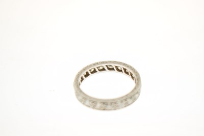 Lot 6 - Diamond platinum full eternity ring